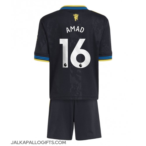 Manchester United Amad Diallo #16 Kolmas Peliasu Lasten 2025-26 Lyhythihainen (+ Lyhyet housut)